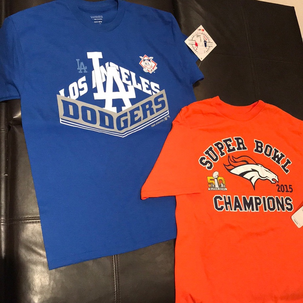 NFL and MBL tees